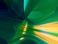 3D Abstract Lines Color Green Yellow Background Royalty Free Stock Photo