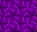 3d Abstract seamless background with purple triang