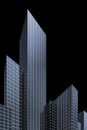 3d abstract skyscrapers Royalty Free Stock Photo