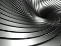 3d aluminum background abstract silver twister Royalty Free Stock Photo