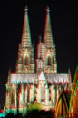 3D anaglyph stereo image Cologne Cathedral