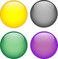 3d aqua button Royalty Free Stock Photo