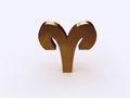 3D aries sign