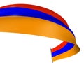 3D Armenian flag Royalty Free Stock Photo