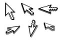 3D Arrow Cursor Royalty Free Stock Photo