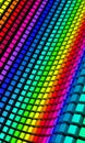 3D background - colorful cube wave 02 Royalty Free Stock Photo