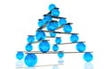 3d ball balance and hierarchy concept Royalty Free Stock Photo