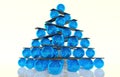 3d ball balance and hierarchy concept Royalty Free Stock Photo