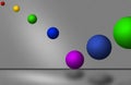 3d balls background