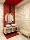 3d bathroom rendering