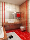 3d bathroom rendering