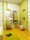 3d bathroom rendering