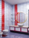 3d bathroom rendering