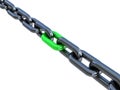 3d black chain