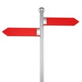 3d blank arrow sign