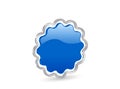 3D blue badge Royalty Free Stock Photo