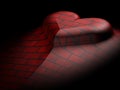3D brick love heart Royalty Free Stock Photo