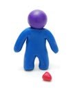 3D Brokenhearted Man Figure