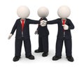 3d business people hands together united as team Royalty Free Stock Photo