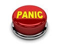 3d button red panic stop push Royalty Free Stock Photo