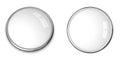 3D Button Solid White Royalty Free Stock Photo