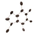 3D caffeine Royalty Free Stock Photo