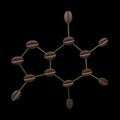 3D caffeine Royalty Free Stock Photo