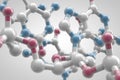 3D caffeine molecular structure