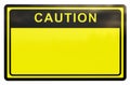 3D Caution sign Royalty Free Stock Photo