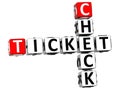 3D Check Ticket Crossword