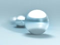 3D Chrome Balls Royalty Free Stock Photo