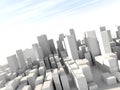 3D city model Royalty Free Stock Photo