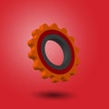 3d cogwheel, process, progress, repair, gear and settings icon vector illustration Royalty Free Stock Photo