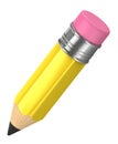 3d color pencil isolated