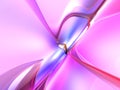 3D Colorful Abstract Render Pink Background