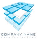 3D Company Logo Royalty Free Stock Photo