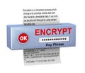 3d concept of data encryption process Royalty Free Stock Photo