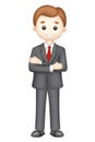 3d Confident Business Man in Vector