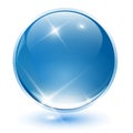 3D crystal sphere Royalty Free Stock Photo