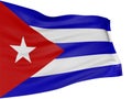 3D Cuban flag