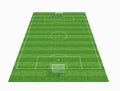 3d Empty soccer field Royalty Free Stock Photo