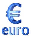 3d euro currency sign Royalty Free Stock Photo