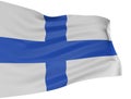 3D Finnish flag