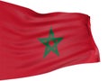 3D flag of Morocco