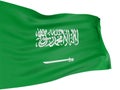 3D flag of Saudi Arabia