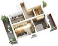 3d floor plan Royalty Free Stock Photo