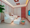 3D foot massage room