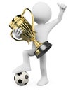 3D Football player - World champion