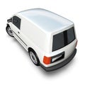 3d Generic Van Model - White High Rear Corner