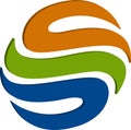 3D globe logo